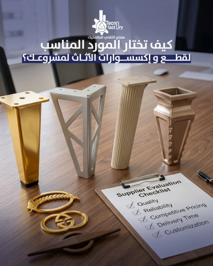 كيف تختار المورد المناسب لقطع وإكسسوارات الأثاث لمشروعك؟